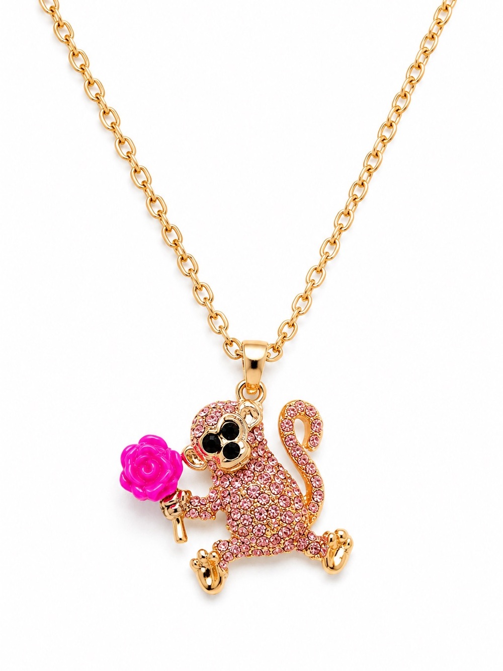 Kate Spade Monkey Mini Pendant Necklace.